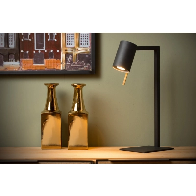 lafabryka.pl LESLEY - Lampa stołowa - 1xGU10 - Black 03525/01/30 Lucide